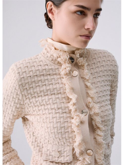 Giacca con dettagli sfrangiati LIU JO | CF6154MS052/X0793